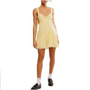 Free People Yellow Vivi Dress Cutout
